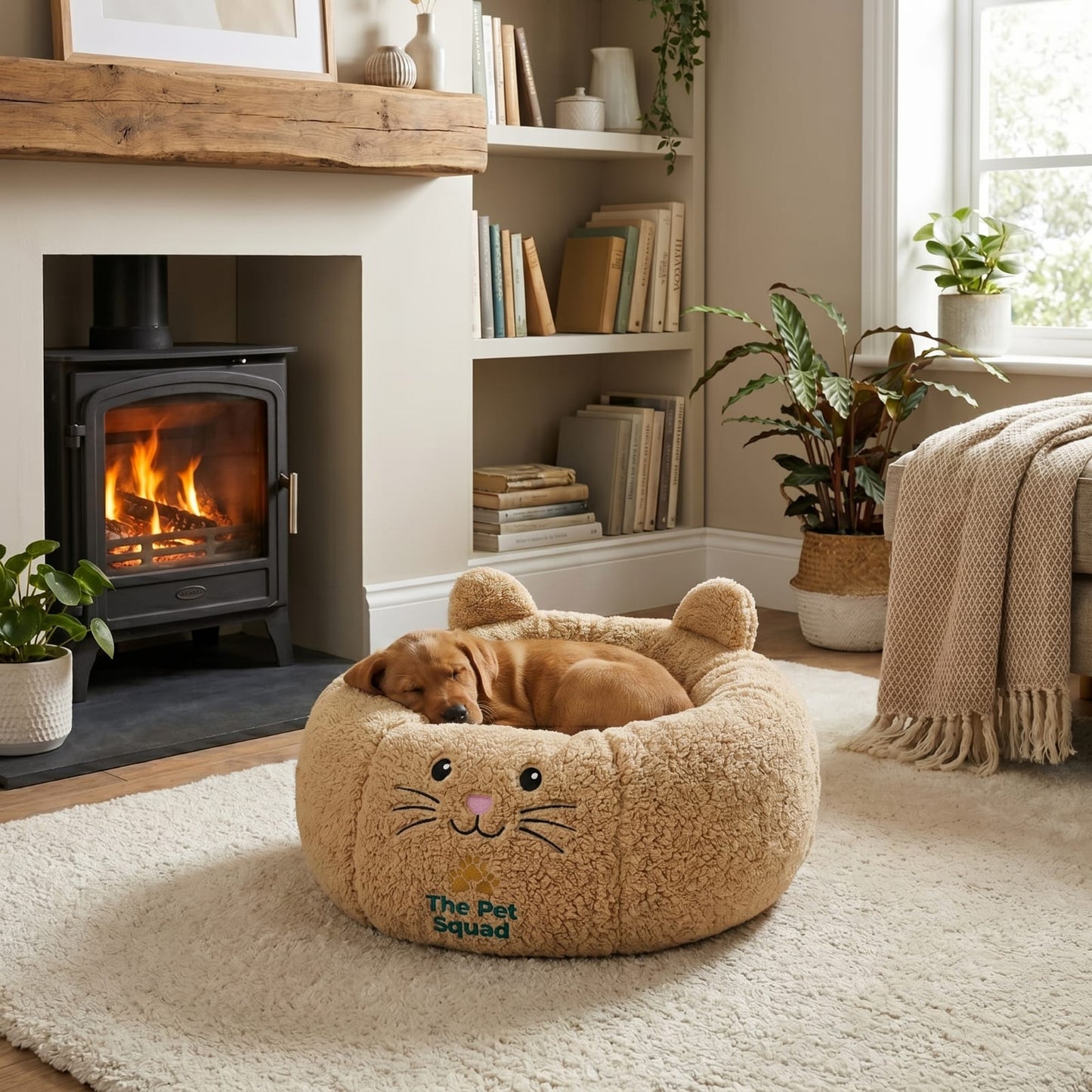Plush Puppy Bed